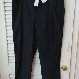 ALFRED DUNNER Pants Womens Size 16 Black Pull-on Dress/Work Slacks.